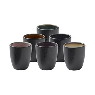 Bitz 821290 kopje Amber, Zwart, Blauw, Crème, Groen, Roze, Paars Espresso 6 stuk(s)