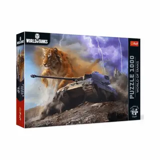 Trefl Premium Plus Quality Puzzel World Of Tanks, Tiger Ii - 1000 Elementen, Puzzelserie Met Tanks, Voor Volwassenen En Kinderen Vanaf 14 Jaar