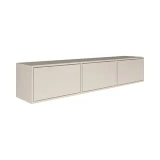 Selsey - Framme – Hängendes Tv-board Mit Drei Klappen, Kaschmirgrau, 150 Cm