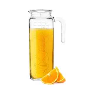 Glasmark Waterkan - Met Deksel - 1L - Glas - Schenkkan - Waterkaraf