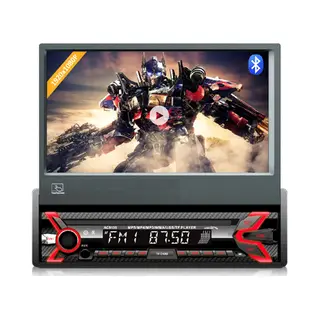 Audiocore AC9100 radio Auto Digitaal Zwart, Rood