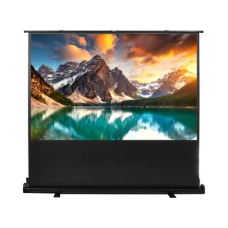 Maclean - Draagbaar Projectiescherm - Compact - Vloerprojectiescherm - 100", 16, 9, Mc-964