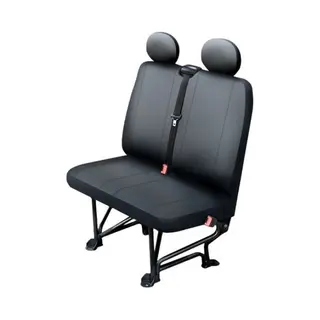 Carpassion 30202 Sitzschonbezug Vorne, Eco-Leder, Schwarz