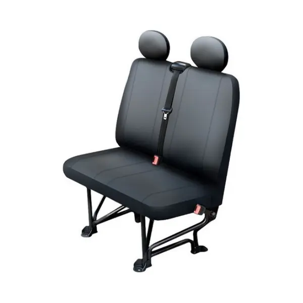 Carpassion 30202 Sitzschonbezug Vorne, Eco-Leder, Schwarz thumbnail