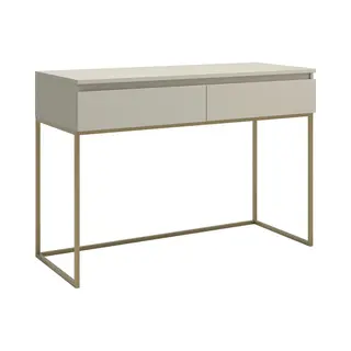 Selsey Bemmi - Make-uptafel Met Lades - Grijsbeige Met Gouden Poten