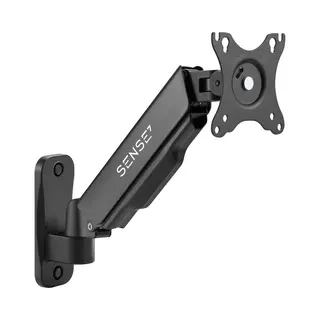 SENSE7 Monitor Arm - Monitor Muurbeugel Voor 17-32 Inch - Beugel 1 Scherm - 360° Rotatie - Universeel Vesa 75 100 - Draaibaar En In Hoogte