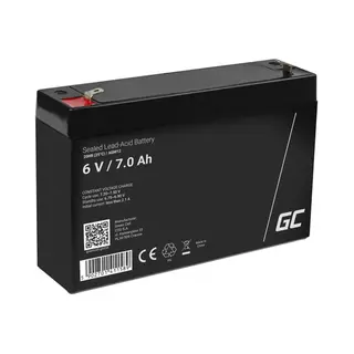 Green Cell AGM12 industrieel oplaadbare batterij/accu Sealed Lead Acid (Vrla) 7000 mAh 6 V