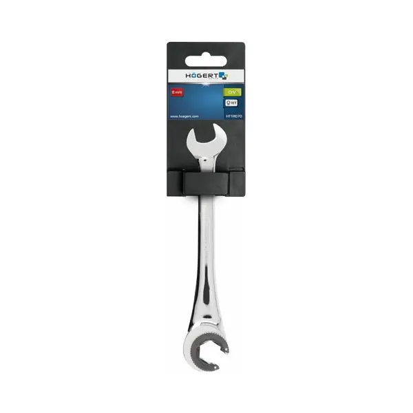Hogert Technik HT1R070 Ratelringsteeksleutel Sleutelwijdte, 8, Lengte, 160mm thumbnail