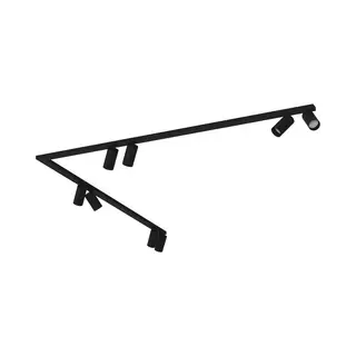 Nowodvorski - Railsysteem Mono Bocht 8 Lichts 2x 150 Cm Zwart