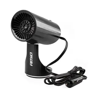 Amio Raamontdooier - Autokachel Ventilator - 12V 150W - Zwart