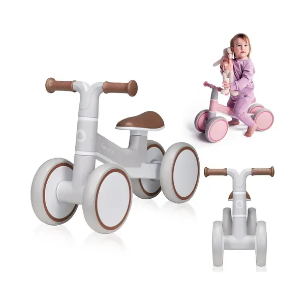 Lionelo Villy 4-Wheel Ride-On & First Balance Bike For Toddlers 1–3 Years, Lightweight 2.1kg, Front Suspension, Eva+Tpr Wheels, Ergonomic Soft Seat, thumbnail