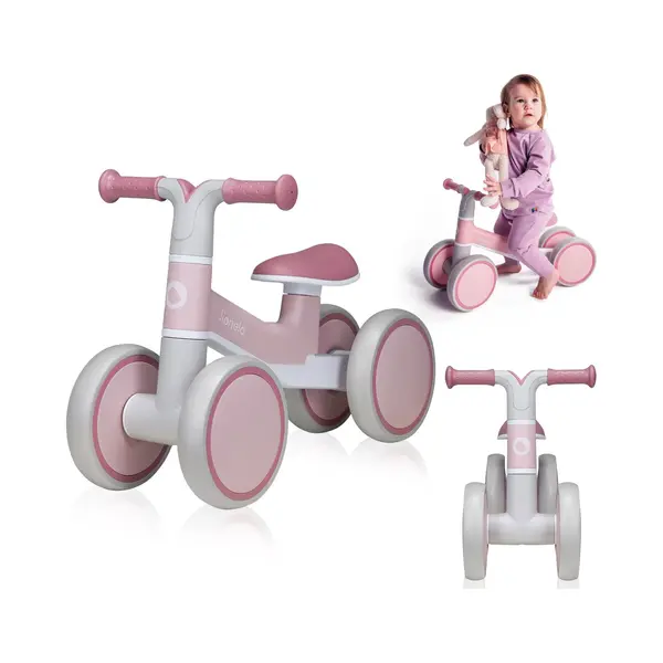 Lionelo Villy 4-Wheel Ride-On & First Balance Bike For Toddlers 1–3 Years, Lightweight 2.1kg, Front Suspension, Eva+Tpr Wheels, Ergonomic Soft Seat, thumbnail
