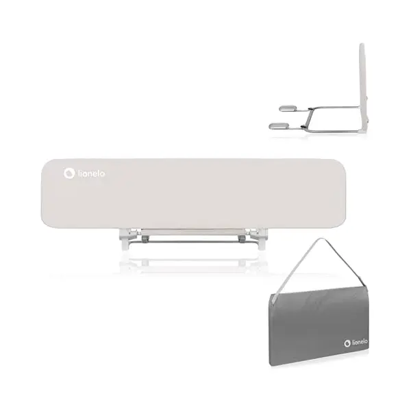 Lionelo Lora Xl Bed Barrier 150cm (59") L X 45cm (17.7") H With Secure Lock, Rounded Edges, Foldable To Compact Size For Easy Travel, Carry Bag & Dual thumbnail