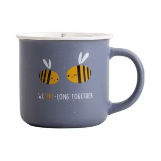 Homla Annbee Navy Blue Mug, 350 Ml