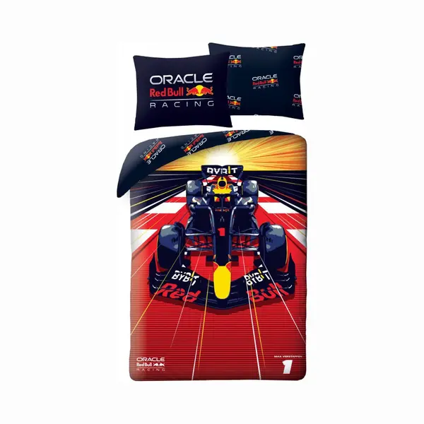 Red Bull Racing Red Bull Dekbedovertrek - 140 X 200 Cm - Katoen - 70 X 90 Cm thumbnail