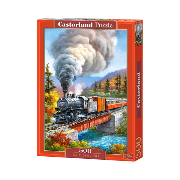 Castorland Train Crossing 500 stukjes thumbnail