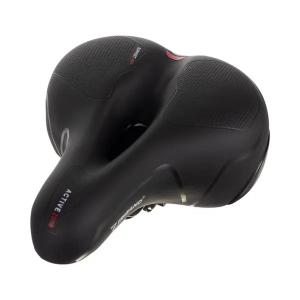 Trizand Fietszadel - Comfortabel - Met Ventilatie - Zwart - Waterdicht - Heren/dames thumbnail