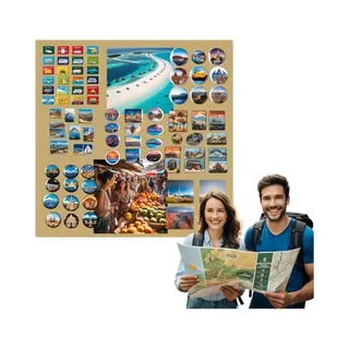 Anwicar Rechthoekige Magneet Bord - Magnetisch Memobord - Magnetisch Prikbord - Gold