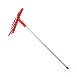 Kotarbau® Bladhark, Tuinhark, Kunststof Bladhark, 54cm, 14 Tanden, Met Aluminium Steel, Extra-Click Systeem, Lichtgewicht Hark, Ergonomisch Ontwerp,