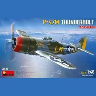 MiniArt Modelbouwpakket Vliegtuigen - 48032 Republic P-47M Thunderbolt Wwii - Advanced Kit - Amerikaans Vliegtuig Plastic - 1, 48 - Modelbouw