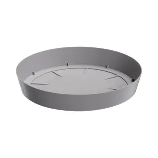 Prosperplast Opvangschaal/onderschaal Voor Bloempot/plantenpot - Lichtgrijs - Rond - Dia 27 Cm