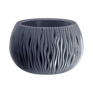 Prosperplast Blumentopf Bowl Sandy Anthrazit 18 Cm
