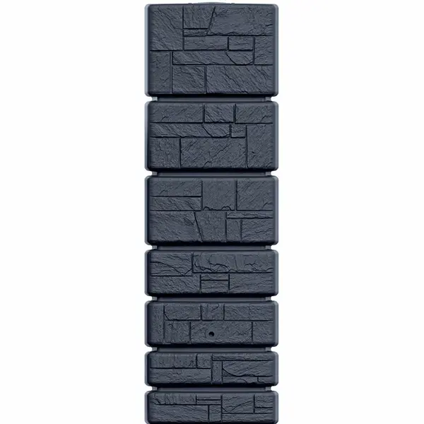 Prosperplast Regenton Stone Tower 350 Liter - Antraciet | Steen Effect Muur Regenton thumbnail