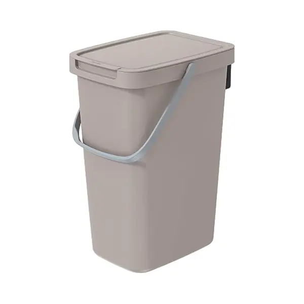 Keden Systema Q Sorting Waste Bin 12L Recycling Bin Separation Segregation Lidded With Handle Hanging Dustbin Garbage Can Slim Paper Glass Plastic thumbnail