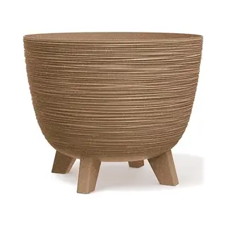 Prosperplast Furu Eco Wood-Naturo - Bloempot Met Pootjes / Plantenbak - Uv-bestendig ⌀ 290mm