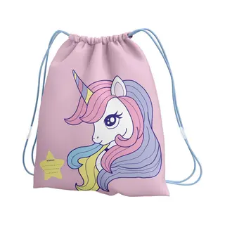Starpak Sac De Gym - Sac De Natation - Sac Avec Cordons De Serrage - Rose - Licorne - Sac D'école