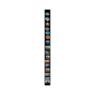 Anwicar Rechthoekige Magneet Bord 1 Kunst - Magnetisch Memobord Magnetisch Prikbord Zwart 100x6 Cm