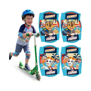 sarcia.eu Paw Patrol Chase Marshall Blauwe Knie- En Elleboogbeschermers Voor Kinderen Voor Op De Fiets, Step En Rolschaatsen