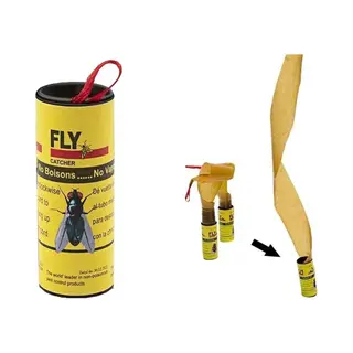 Vliegenplakband - Plakband - Vliegen - Insecten - Ongedierte - 4 Rollen - Plak - Vliegenstrip - Strip - Vliegenvangers