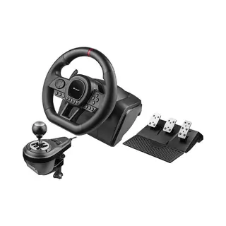 Tracer Simracer Steering Wheel, Gearbox, Pedals Set, 270 Steering Angle, Vibration, Usb, Pc PS3 PS4 Xbox One Xbox360 Switch
