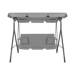 Springos - Schommelbank Luna - 3-zits - Grijs - 170 X 110 X 150 Cm