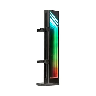 Kolink Core Pro Gpu-houder Infinity Mirror Argb-effect, In Hoogte Verstelbaar, Geanodiseerd Aluminium, Zwart