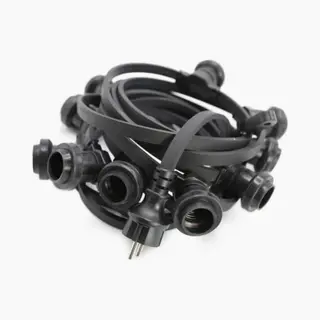 LumenXL Prikkabel Van 25 Meter Met Stekker En 25, 35, 50, 75 Of 100 Gemonteerde Fittingen