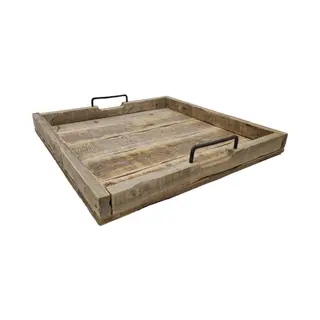 Inspiring Minds Dienblad Vierkant Hout 48 Cm Dienbladvierkant Met Handvatten