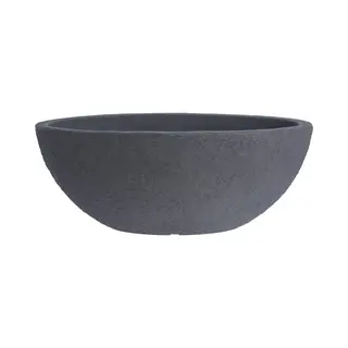 4gardenz® Stone Plantenbak Ovaal - 69x39x29 Cm - Steengrijs