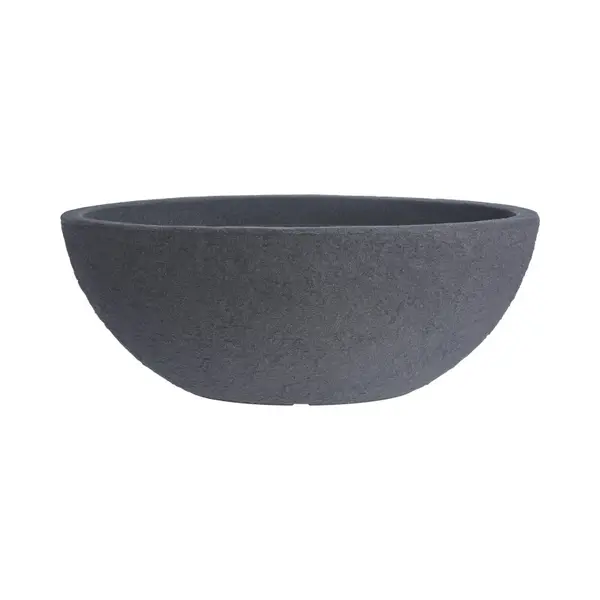 4gardenz® Stone Plantenbak Ovaal - 69x39x29 Cm - Steengrijs thumbnail