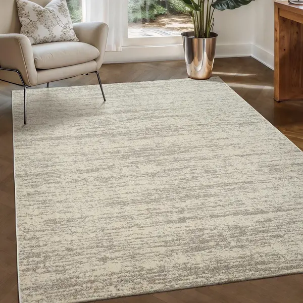 Muratap Relax Oslo - Laagpolig Effen Vloerkleed - Modern Tapijt - Creme- 120x170 Cm thumbnail