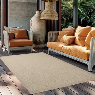 Muratap Tapijtenloods Solid Binnen En Buiten - Vloerkleed - Indoor & Outdoor - Laagpolig Effen - Beige- 60x100 Cm