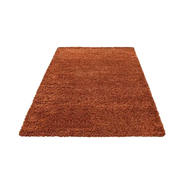Muratap Basic Shaggy Vloerkleed Terra / Oranje Hoogpolig- 140x200 Cm thumbnail