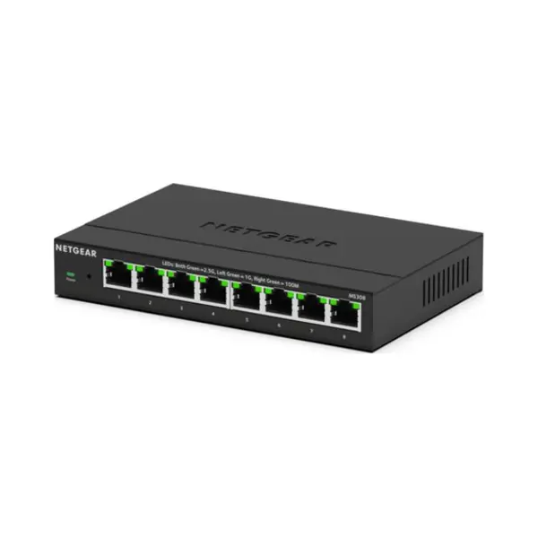 Netgear MS308 Unmanaged 2.5G Ethernet (100/1000/2500) Zwart thumbnail