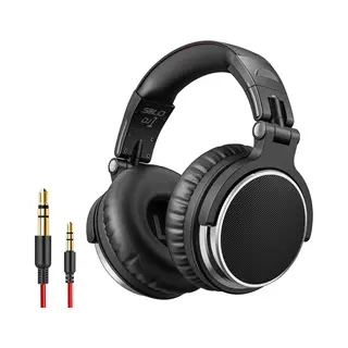 Solid DJ1 Over-ear Dj & Studio Koptelefoon - Inclusief Usb-C Adapter, Microfoon & Draagtas - 3.5mm & 6.3mm Jack - Zwart
