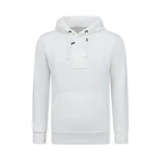 True Rise Oversized Hoodie Heren Met Capuchon - Icons Basic- Dik Geweven - 5808 - Wit