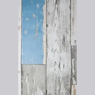 2Lif Decoratie Plakfolie Meubelfolie Houten Planken Look Blauw/grijs 45 Cm X 2 Meter Zelfklevend - Decoratiefolie - Plakplastic - Sloophout