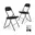 2 Zwarte velvet stoelen