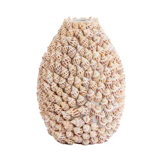 Light & Living - Vaas Shell - Ø19x28.5cm - Bruin