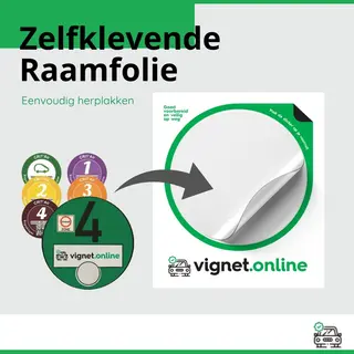 Vignet Online - Milieustickers - Transparante Zelfklevende Raamfolie